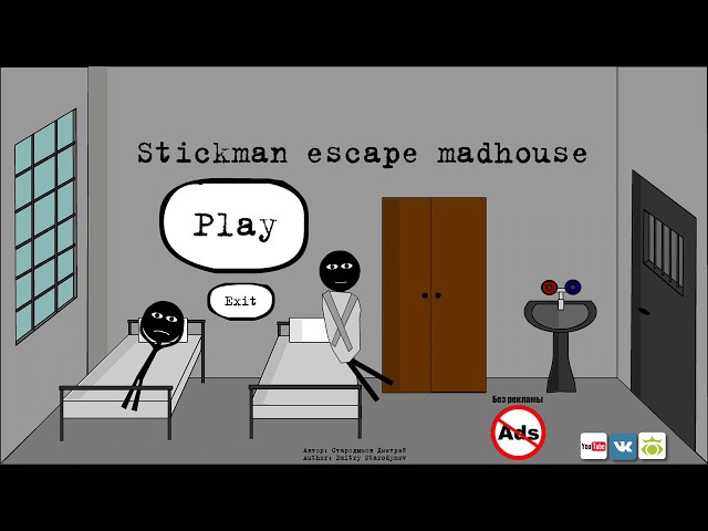 Stickman escape madhouse (by Starodymov) / Android Gameplay HD