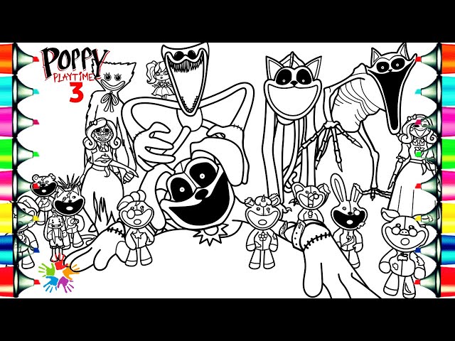 Poppy Playtime Chapter 3 Coloring Pages / Coloring All New Characters from Poppy Playtime 3 / NCS