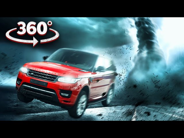 VR 360 YOUR CAR IN TORNADO DISASTER - Survival Up-close 360 video