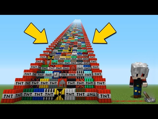 GIANT LONGEST TNT STAIRS - Minecraft