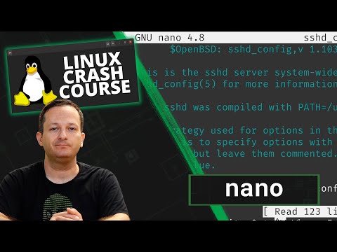 Linux Crash Course - nano (command-line text editor)