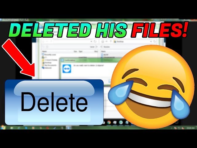 SCAMMER RAGES WHEN I DELETE HIS FILES!