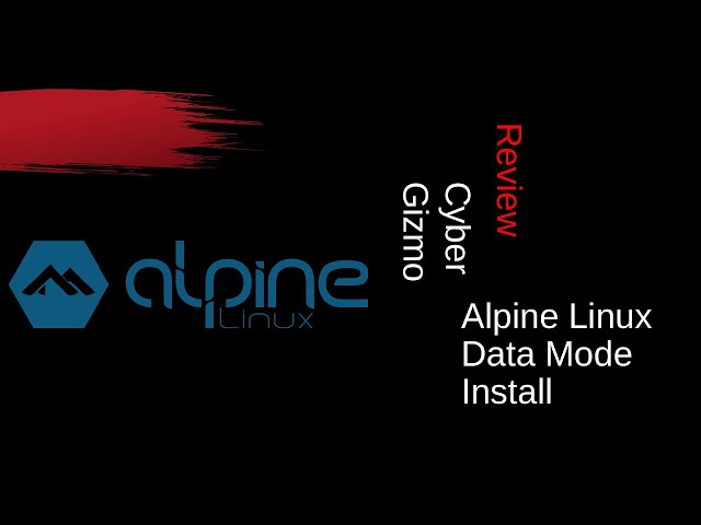 How to run Alpine Linux in memory