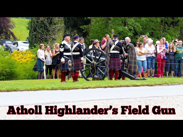 The Atholl Highlanders Field Gun goes "Bang!" [4K/UHD]