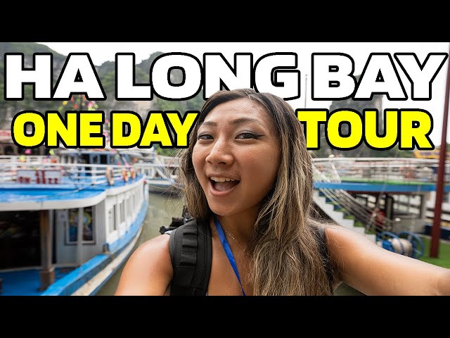 Ha Long Bay One Day Tour (also danced with strangers on a boat) | Vietnam Travel Vlog 2024