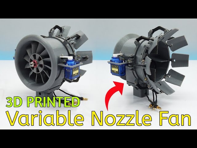DIY Variable Nozzle Electric Ducted Fan | Thrust testing | 2500 Kv motor