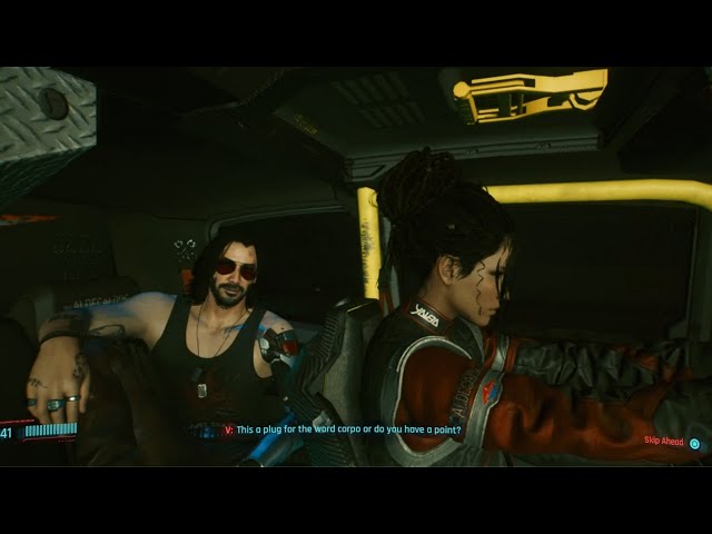 Cyberpunk 2077 - V and Johnny Silverhand joke Together - V and Johnny have a Bonding Moment