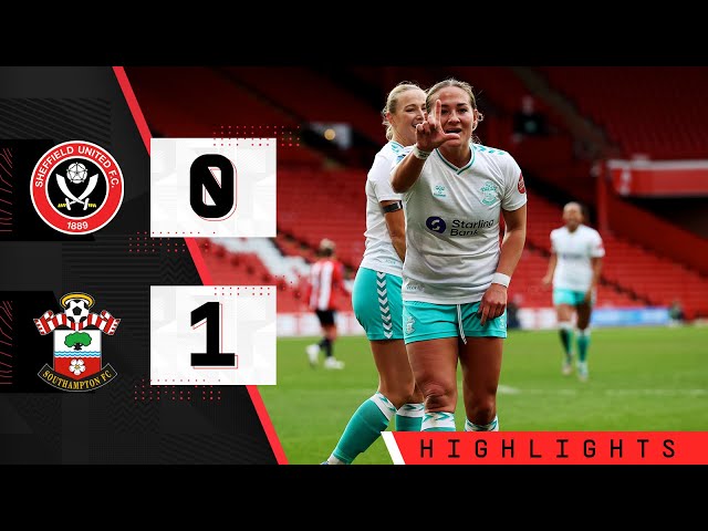 WOMEN'S HIGHLIGHTS: Sheffield United 0-1 Southampton | Barclays Women's Championship