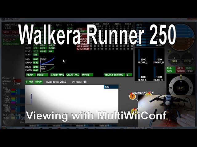 Walkera Runner 250 Quick Tip - Viewing settings with MultiWiiConf