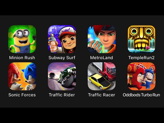 Minion Rush, Subway Surfers, MetroLand, Temple Run 2, Sonic Forces | Mobile Gameplay @TheiPadGamerOfficial