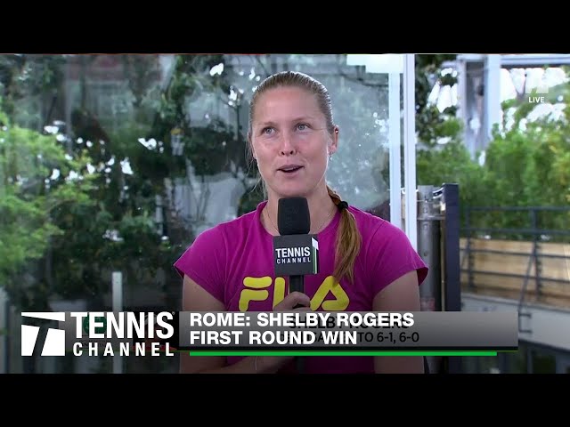 Shelby Rogers Gets Up And Running In Rome | Rome First Round