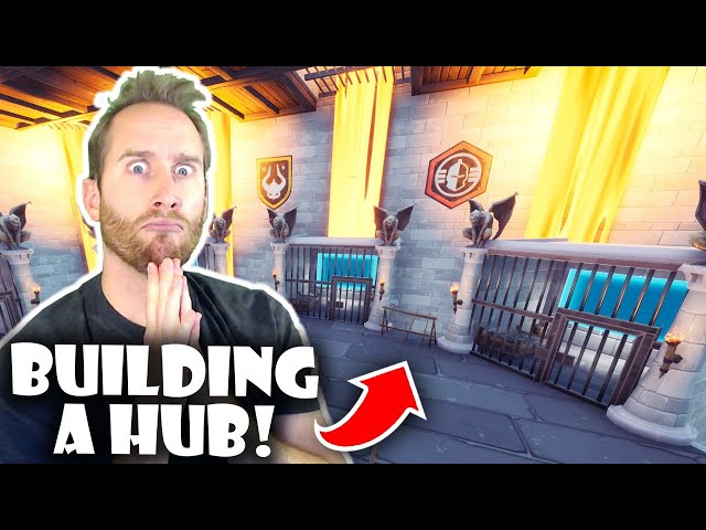 Building a Hub in Fortnite Creative Part 10!