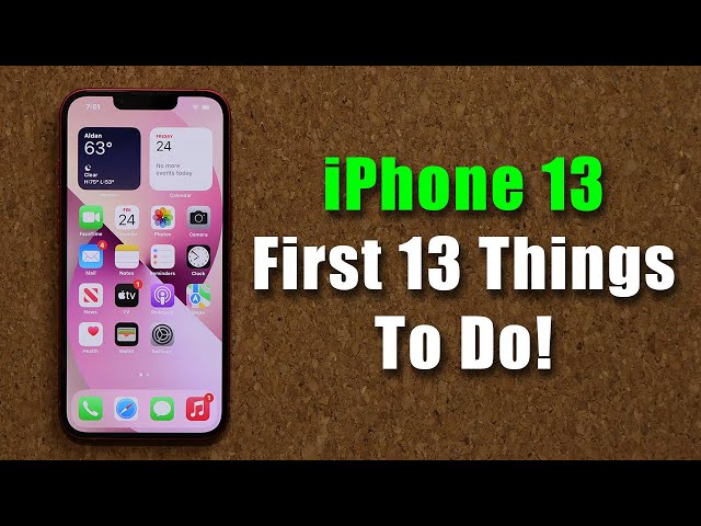 iPhone 13  - Change These 13 Settings ASAP