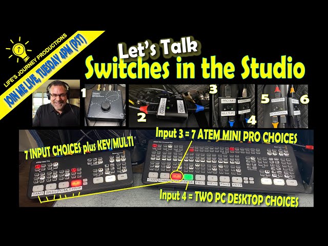 LIVE Conversation about Switches in the Studio Video and Audio and Q & A