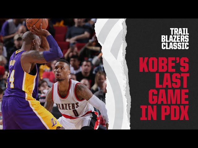 Kobe's last game in Portland | Classic Trail Blazers Games