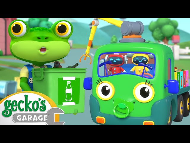 Baby Truck Leannrs About Recycling! | Gecko's Garage | Best Cars & Truck Videos for Kids