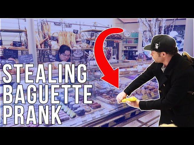 Stealing Baguettes Prank🥖 in Paris Prank -Julien Magic