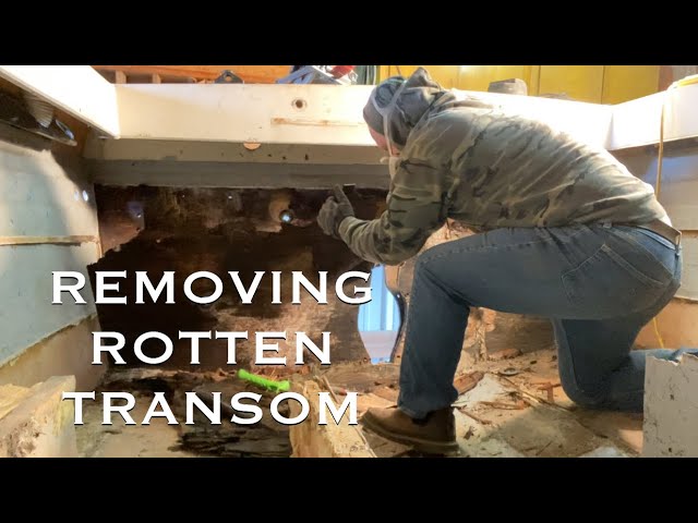 Boat Restoration| Removing Rotten Transom