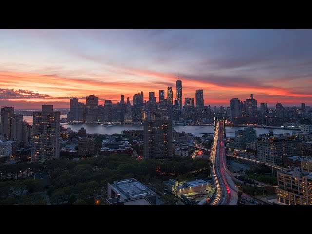 Weekly Timelapse Inspiration: Blazing NYC Skyline Sunset