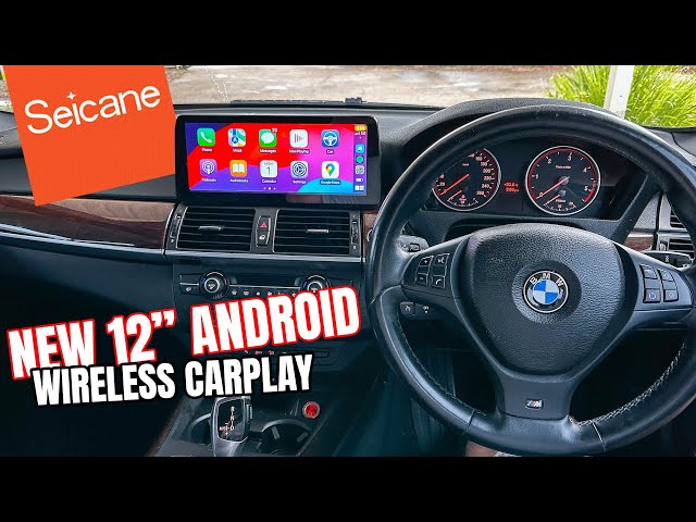 BMW E70 X5 Android CarPlay 12" Seicane Head Unit Install & REVIEW