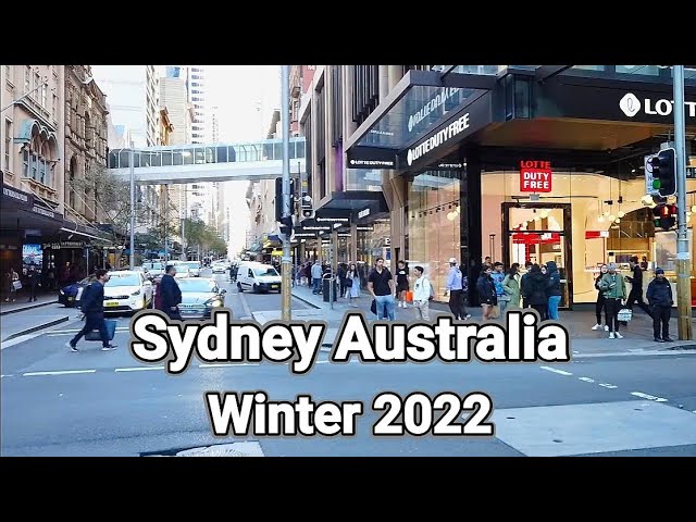 Sydney City AUSTRALIA Winter 2022 Walking Tour