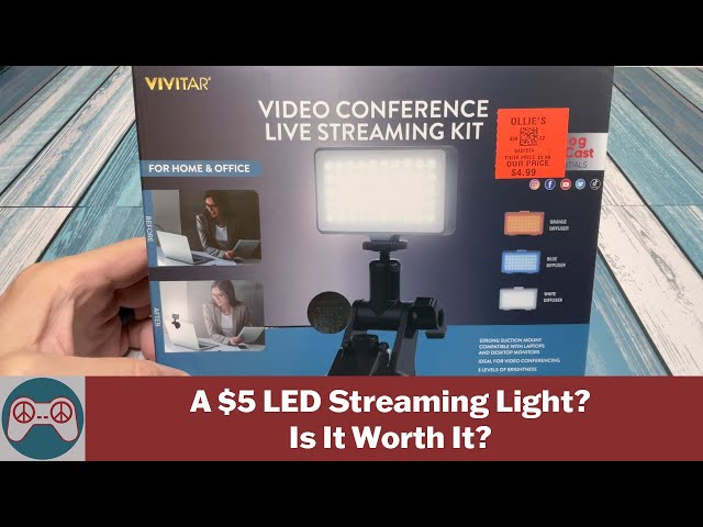 Is the cheap Vivitar LED light worth $5?  Watch our review.