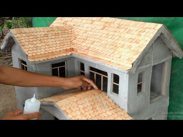 Roofs Of Model Designer - How To Designs Brick Roof Mini Model House - Brick House - Mini House