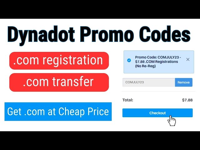 (Get .com at Cheap Price) Dynadot Promo Code in May 2024