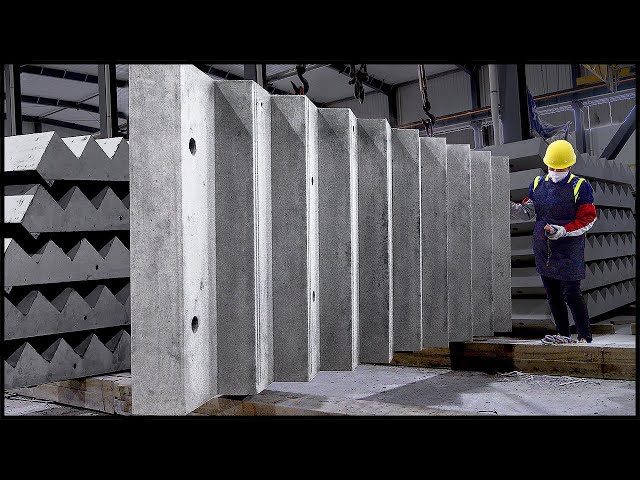 Precast Concrete Staircase Production Process! Interesting Process！
