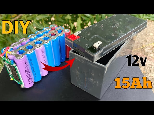 How To Make 12v 15Ah Lithium battery | DIY 12v Battery With 18650