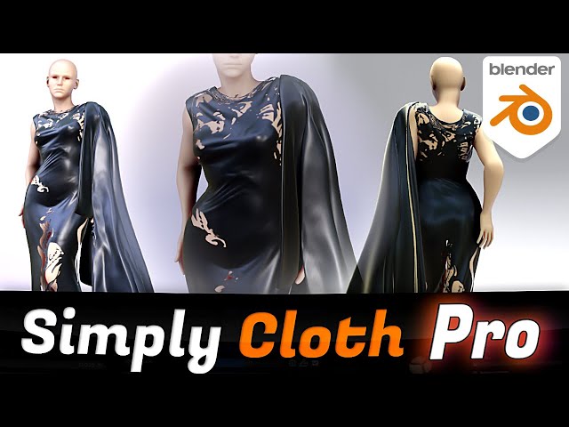 Dress Concept Workflow with Simply Cloth Pro - Blender Addon