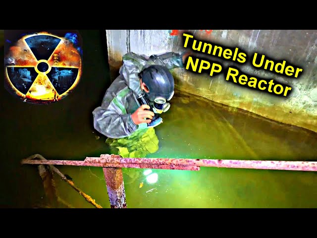 ☢️Going to the Chernobyl Reactor Tunnels / Busted by Security @SuperSus almost drown