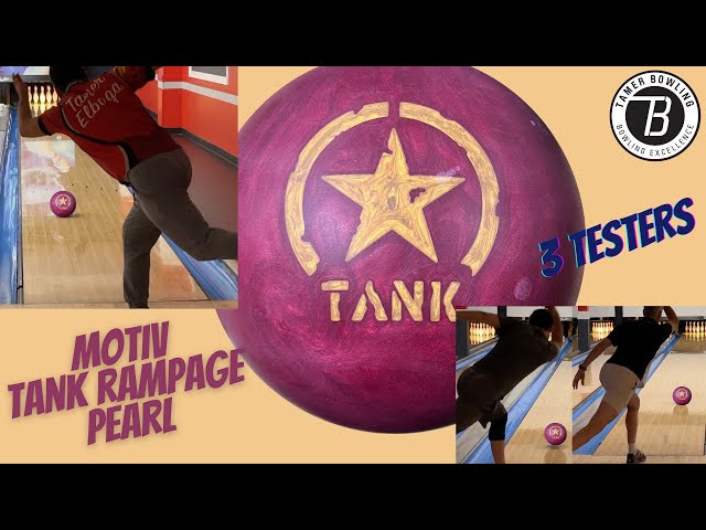 Motiv Tank Rampage Pearl Bowling Ball Review - 3 Testers by TamerBowling.com