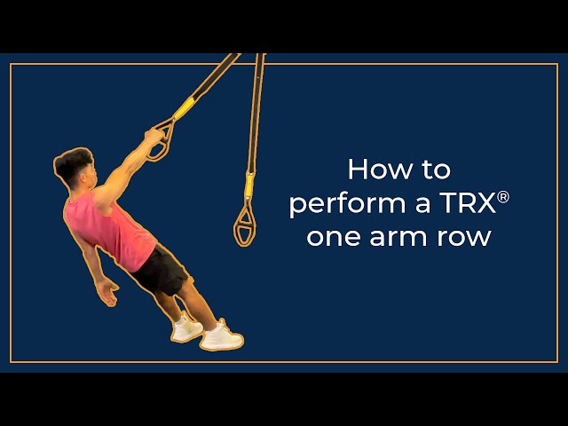 TRX single arm row
