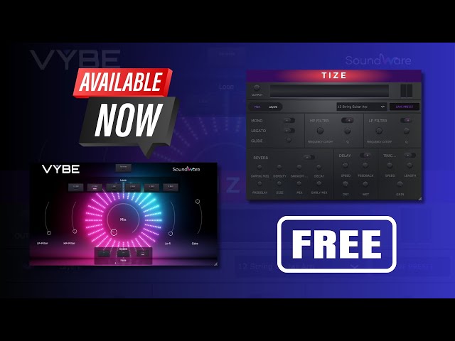 2 Great FREE Plugins TIZE and VYBE by SoundWare - Sound Demo