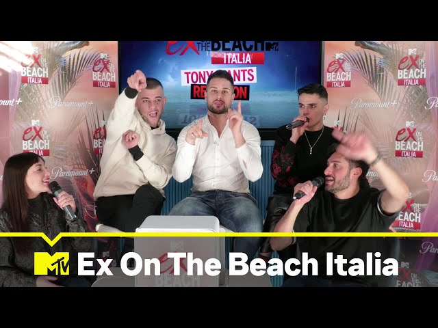 Ex On The Beach Italia 5: episodio 6 Tony IPants reaction con Giulia e Donato del cast