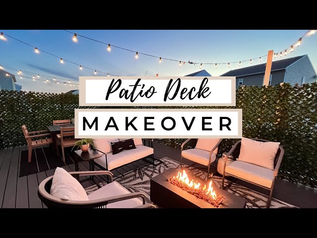 EXTREME Patio Deck Makeover | Cozy, Modern, & Peaceful | Deck Decorating Ideas 2023