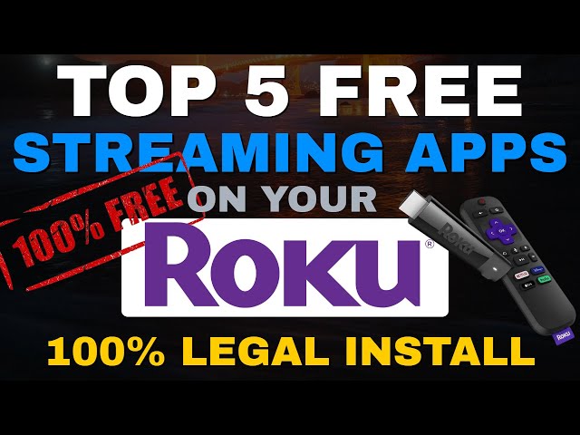 🟣Top 5 ROKU STREAMING APPS to Watch FREE Movies / TV Shows (No Sign up!) 2024 Update !
