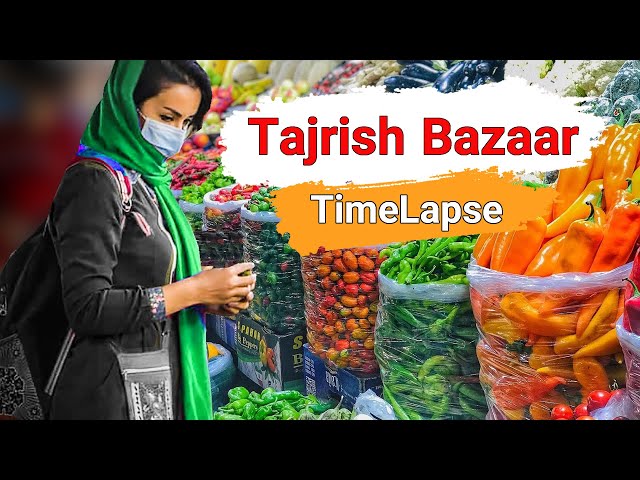 Tajrish Bazaar TimeLapse | Walking Tour - Beautiful Shopping Center / Tehran, Iran 2021 (تهران)
