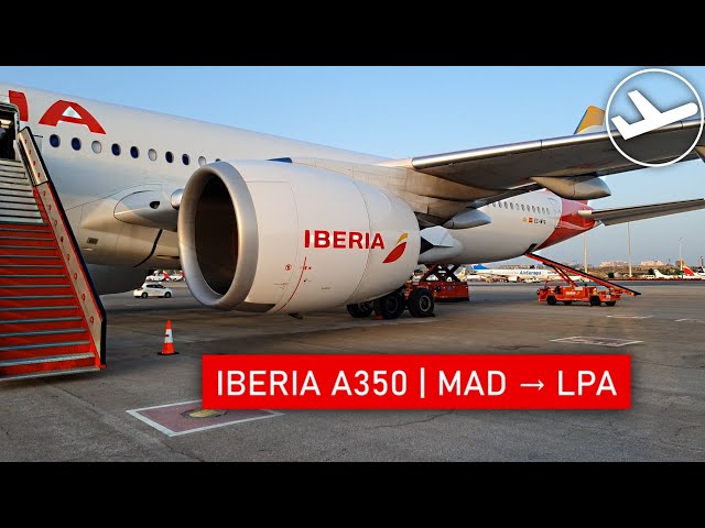 TRIP REPORT | Iberia: The First A350 to Gran Canaria! | Premium Economy