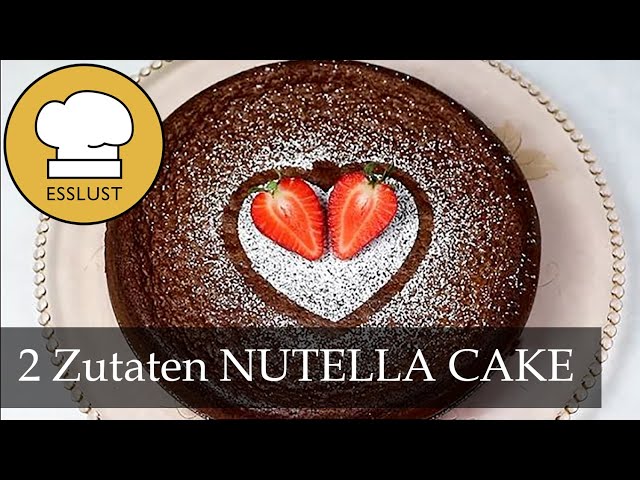 NUTELLA CAKE mit 2 ZUTATEN