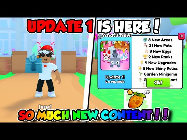🌸 OMG! UPDATE 1 HAS RELEASED IN PET SIMULATOR 99 AND THERE IS TONS OF NEW CONTENT! (Roblox)