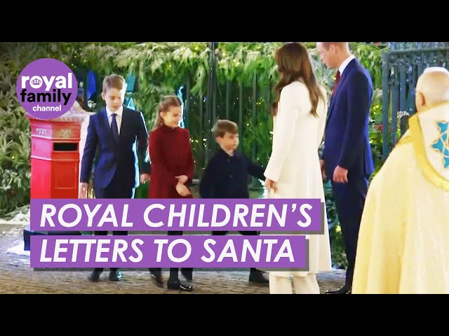 Will & Kate With Royal Children at Carol Serice in Westminster Abbey