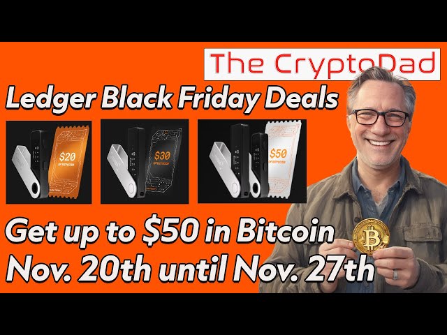 🔥 Ledger Live's Black Friday Deal: Earn up to $50 Bitcoin Rebate! 🎉 | Ledger Hardware Wallets