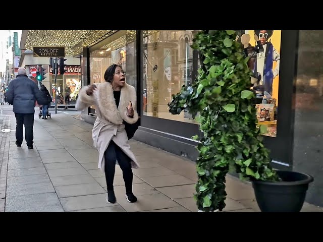 Bushman Prank-She Jumped and Screamed so Loud| Try not to Laugh