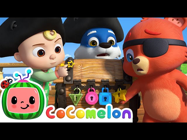 Pirate Treasure Song | CoComelon Animal Time | Animals for Kids