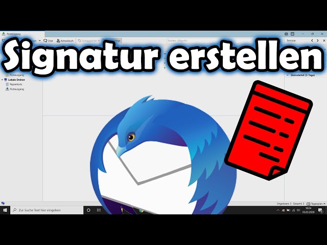 Mozilla Thunderbird Signatur einstellen (Text, Bild, HTML)