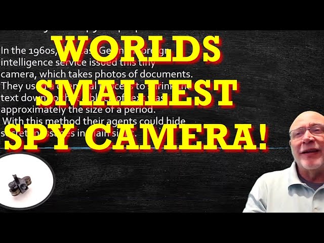 👉 Incredible Tiniest Spy Camera You'll Ever See!