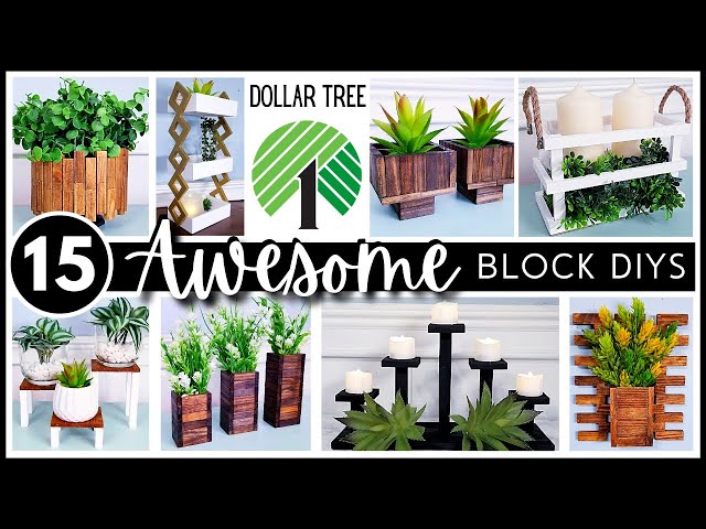 BEST TOP 15 DOLLAR TREE DIY With TUMBLING TOWER BLOCKS | Must Try Craft Ideas | Home Decor DIYs 2021
