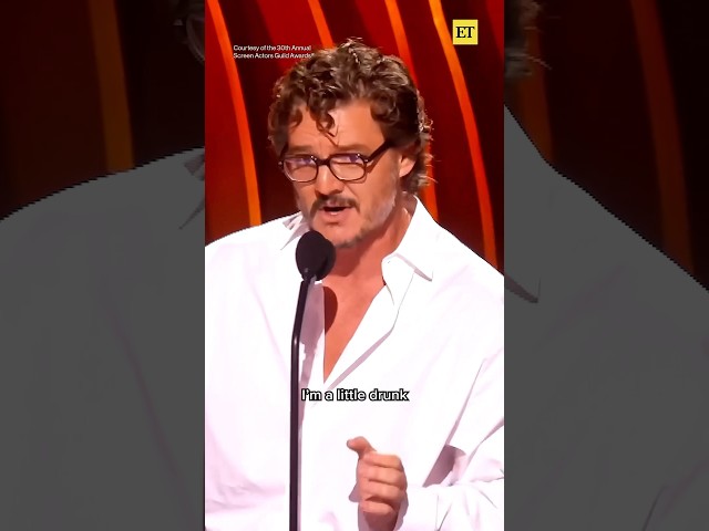 Pedro Pascal's Unforgettable SAG Awards Acceptance Speech 😭 #shorts
